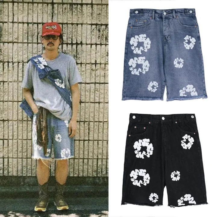 Human Made Painted Denim Shorts product photo