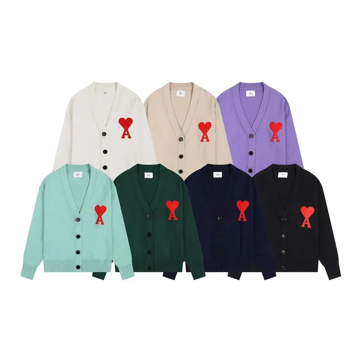 Ami Heart Patch Cardigan product photo
