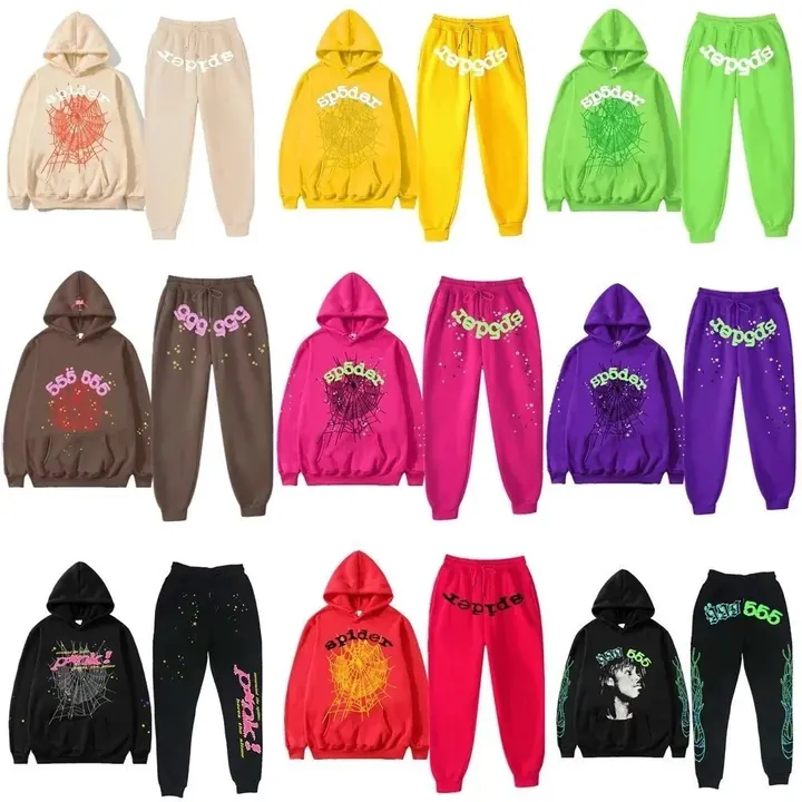 Sp5der Hoodie and Sweatpants Set product photo